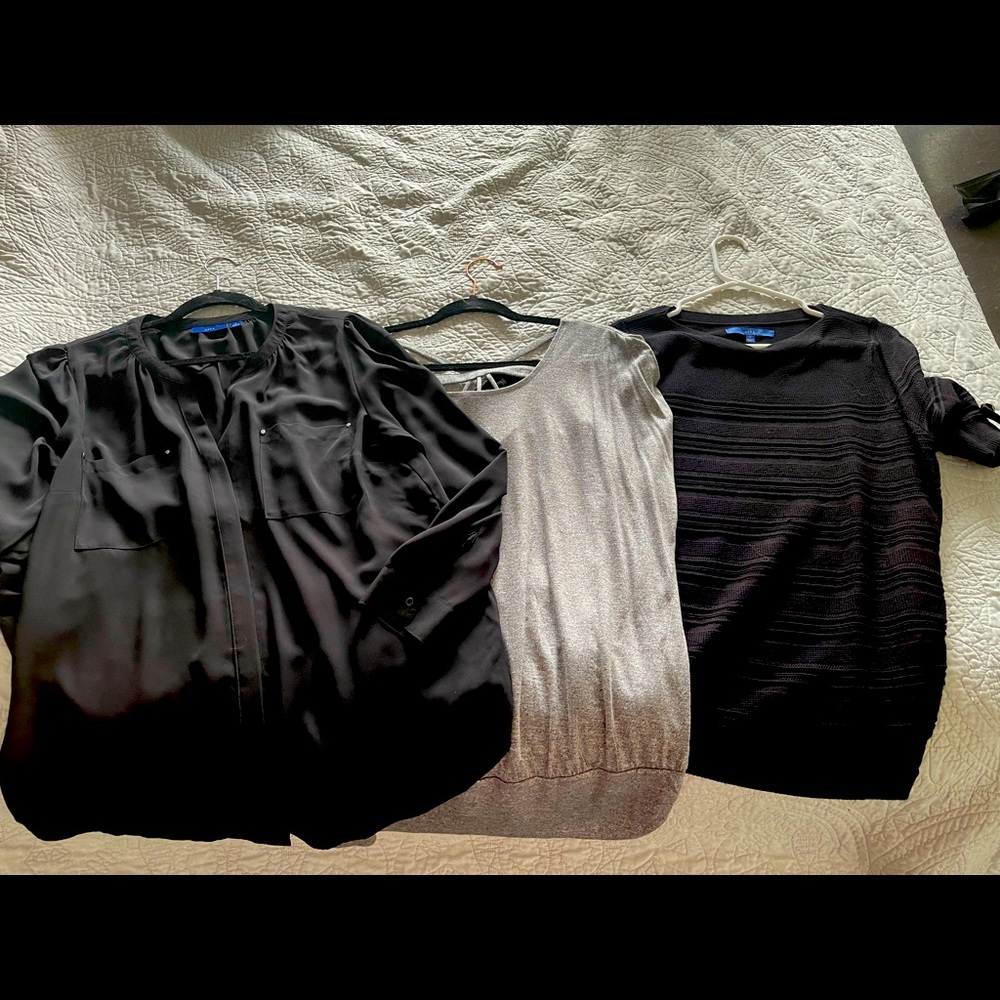 Lot of 3 Apt 9 tops